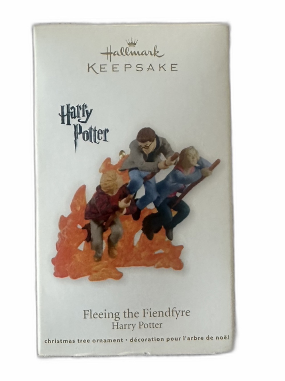 Hallmark White and Gold Harry Potter 'Fleeing the Fiendfyre' Plaque